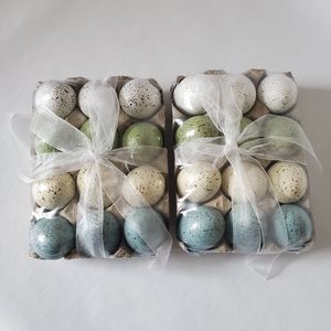 2 cartons of foam speckled eggs